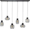 Hanglamp 3+3 mix metal - Charcoal