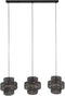 Hanglamp 3L lantern - Zwart bruin