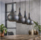 Hanglamp 4 Lampen - Punch - Ray - Zwart - Metaal - Woonkamer - Keuken - E27 Fitting - Exclusief Lichtbron - Voedingstype Netstroom - 220 V