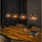 Hanglamp 4L Ø25 armor open - Zwart bruin