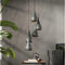 Hanglamp 5 Lampen - Punch - Ray - Zwart/Bruin - Metalen Frame - Woonkamer - Keuken - Slaapkamer - Voedingstype Netstroom - Exclusief Lichtbron - In Hoogte Verstelbaar