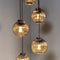 Hanglamp, 5-lichts, H340 smoke glas