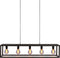 Hanglamp, 5-lichts, H340 zwart