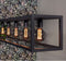 Hanglamp, 5-lichts, H340 zwart