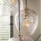 Hanglamp 5L patch pattern getrapt - Diamond glass