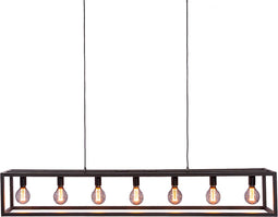 Hanglamp, 7-lichts, H340 zwart
