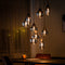 Hanglamp, 9-lichts, H340 smoke glas