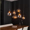 Hanglamp Alaska 6 lampen - Artic zwart mix