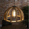 Hanglamp Angel Mangohout Ø60 cm - Naturel - Houten Spijlen - Design Lamp - In Hoogte Verstelbaar tot 150 cm - Woonkamer - Keuken - Exclusief Lichtbron
