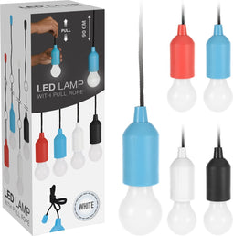hanglamp batterij - treklamp op batterijen - tuin - feestartikelen - per 4 stuks