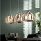 Hanglamp Cage Ø30 cm 3 Lampen In één Naturel Mangohout - Meubelplaats