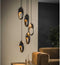 Hanglamp Codex getrapt 5 lampen - Oud zilver