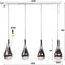 Hanglamp Druppel zilver 4 lampen - Chromed glas