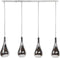 Hanglamp Druppel zilver 4 lampen - Chromed glas