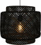 Hanglamp Gevlochten Bamboe - Verlichting - Rotan - Ø40 cm - Zwart