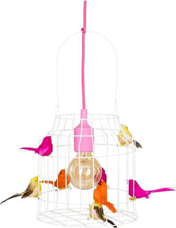 Hanglamp kinderkamer roze | met vogeltjes nét echt!