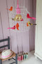 Hanglamp kinderkamer roze wit neon| babykamer