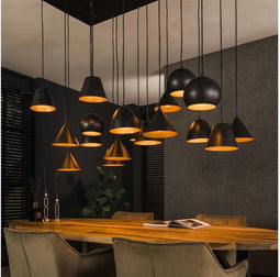 Hanglamp Modulo XXL metaal 18 lampen - Artic zwart