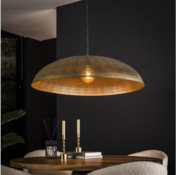 Hanglamp Ø90cm Cosmic Brons Antiek - Sfeer Verlichting - Eetkamer - Woonkamer of Slaaplamer - Bronzen Finish - Hang Lamp - Hoogte Verstelbaar tot 150 cm