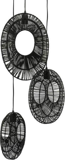 Hanglamp Pendant Ovo cluster round - black