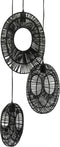 Hanglamp Pendant Ovo cluster round - black