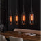 Hanglamp Rafael smoke glas metaal 4 lampen - zwart