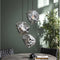 Hanglamp Rocky Chromed 3 lampen - Glas
