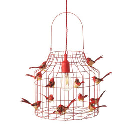 Dutch Dilight pendant lamp birds red