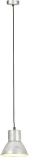 Hanglamp rond 25 W E27 17 cm zilverkleurig