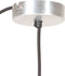 Hanglamp rond 25 W E27 17 cm zilverkleurig