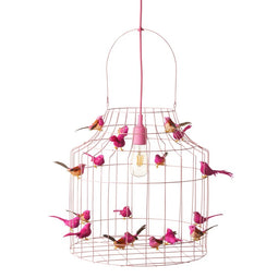 Dutch Dilight birdcage pendant lamp pink