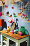 hanglamp wit met vogeltjes nét echt!