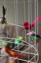 hanglamp wit met vogeltjes nét echt!