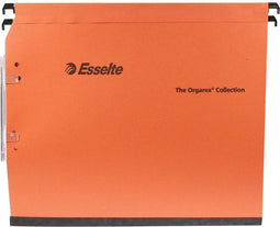 Hangmap Esselte Orgarex Dual lateraal 30mm oranje | 25 stuks