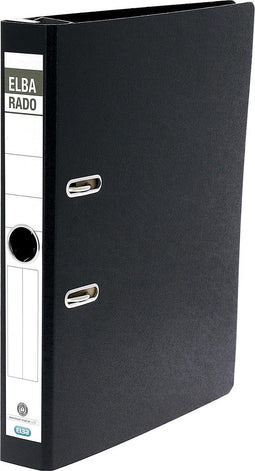 Hangordner Elba Rado 45mm karton zwart gewolkt | 10 stuks