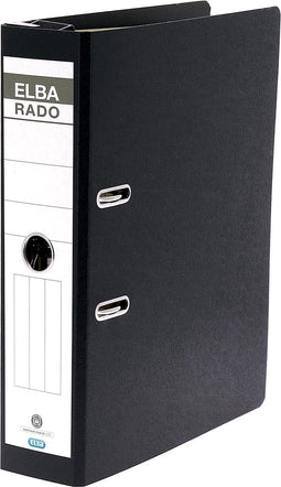 Hangordner Elba Rado 75mm karton zwart gewolkt