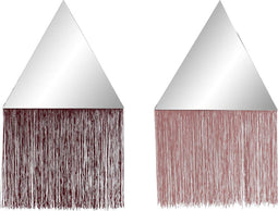 Hängspegel DKD Home Decor Polyester Metaal (2 pcs) (33.5 x 1 x 54 cm)