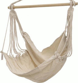 Hangstoel katoen wit
