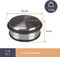 Perel Deurstopper - RVS - Ø 100 mm hoogte 40 mm krasbestendig