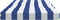 vidaXL - Terrasstoelkussens - 2 - st - gestreept - oxford - stof - wit - en - blauw