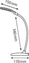 Hansa - Bureaulamp ledlamp Twist zwart