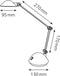 Hansa bureaulamp Space, LED-lamp, zwart