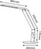 Hansa bureaulamp Vario Plus | LED | zilver