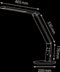 Hansa bureaulamp Vario Plus | LED | zilver
