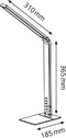 Hansa LED tafellamp Magic Plus, 5-staps dimmer, inductielaadvlak, 500 lumen, hoogte 420 mm