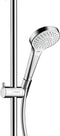 hansgrohe Croma Select S 180 2jet Showerpipe EcoSmart - wit/chroom - 2 straalsoorten - diameter hoofddouche 180 mm