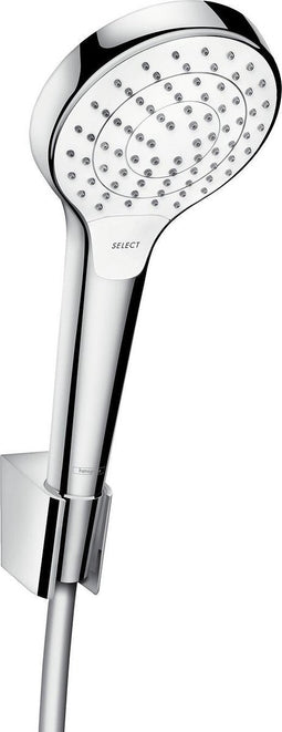 Hansgrohe Croma Select S Vario / Porter'S Badset - 125 cm slang - Chroom / Wit