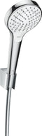 Hansgrohe Croma Select S Vario / Porter'S Badset - 125 cm slang - Chroom / Wit