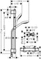 hansgrohe Croma Select S Vario renovatieset 72 cm met EcoStat 1001 CL thermostaat wit/chroom