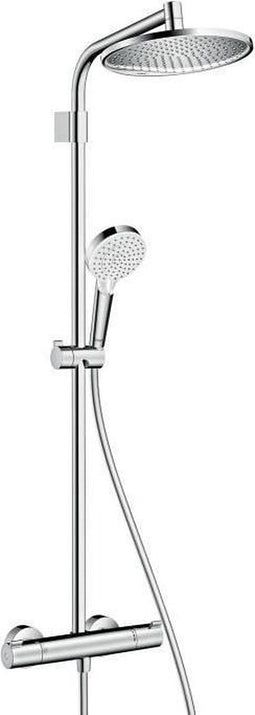 Hansgrohe Crometta S240 Vario Showerpipe douchesysteem thermostaat hoofddouche Crometta S 240 Rain douchearm lengte 350 mm Crometta Vario handdouche doucheslang chroom